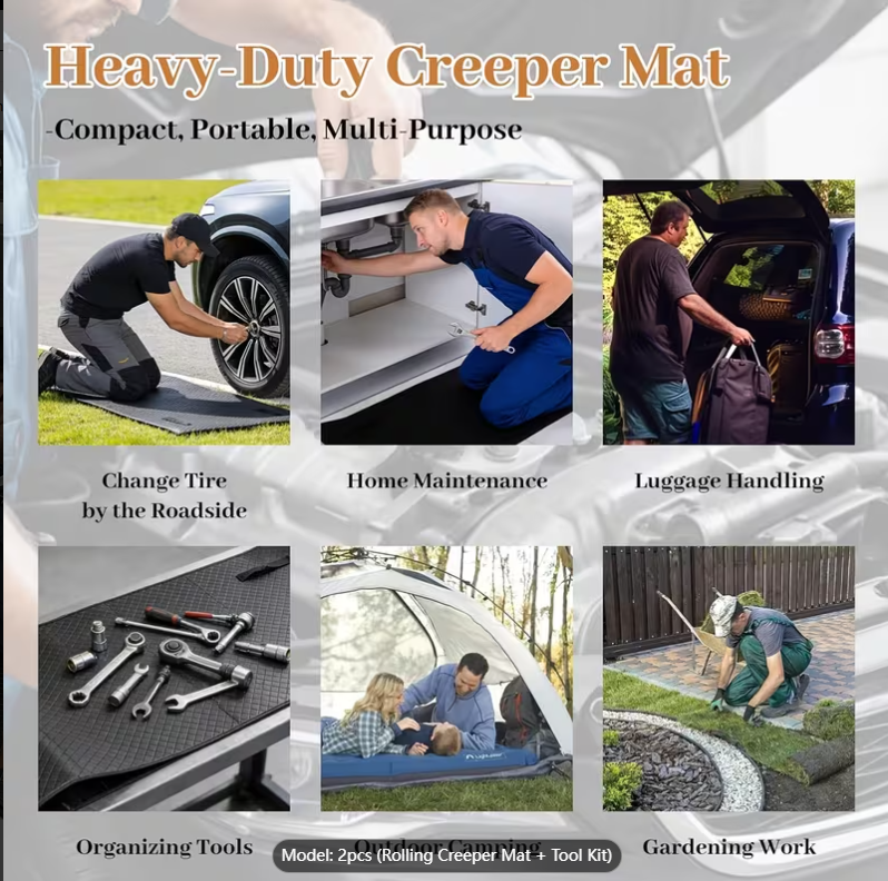 Rolling Creeper Mat for Automotive Work - Image 6
